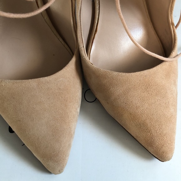 Nude Tie Front Heels - Picture 4 of 6